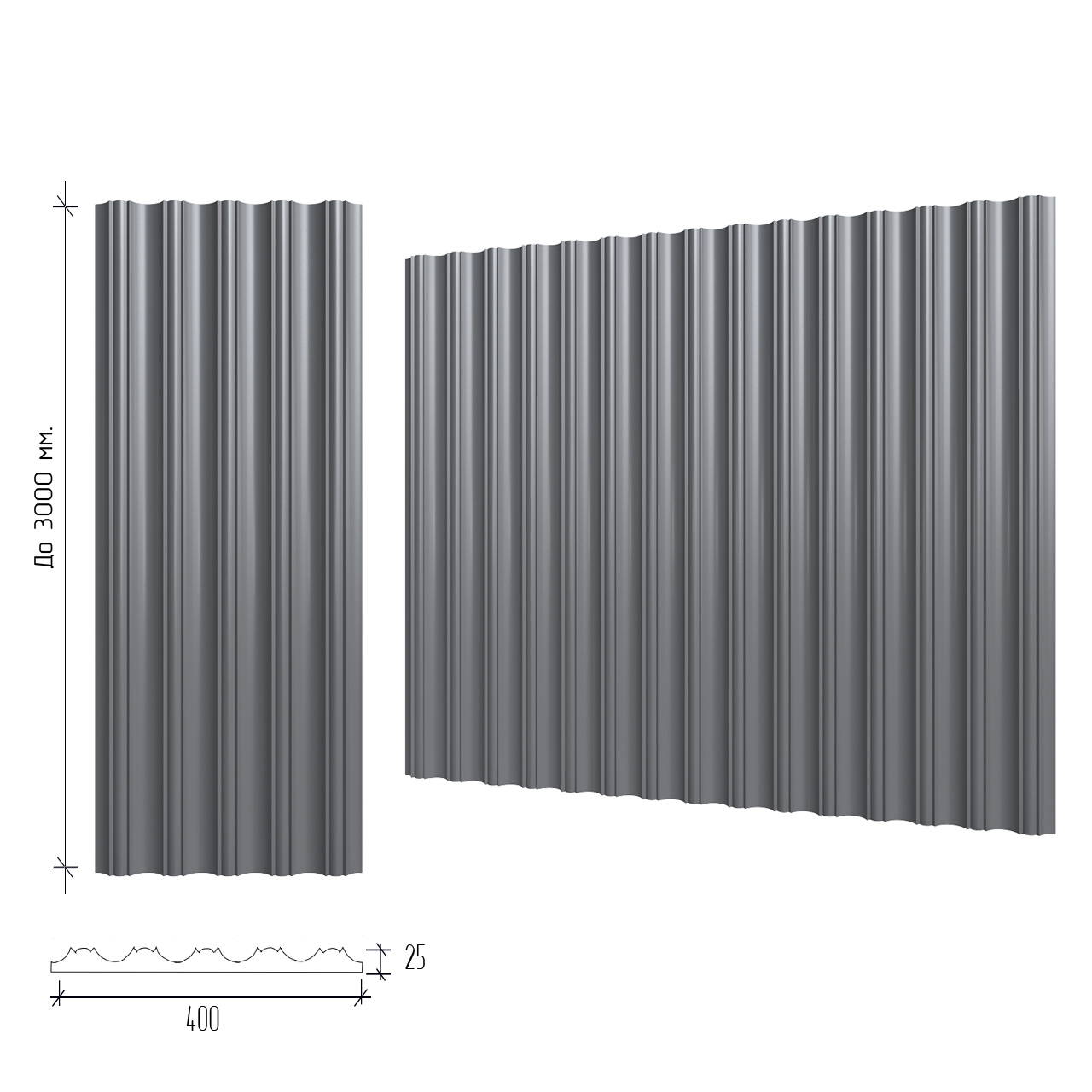 Крупноформатная гипсовая 3д панель Roma