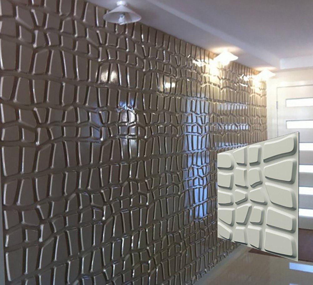 3D панель из гипса ДАНДИ 500x500x20 мм — изображение 1