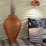3D панель из гипса Дюны  500х500х30мм.
