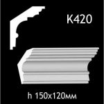 Карниз потолочный из гипса AGips К420