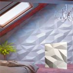 Гипсовые 3D панели Кристаллы 500х500х25мм