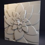 3D панель «Цветы»