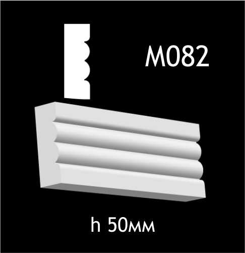 Гипсовый молдинг M082 — изображение 1