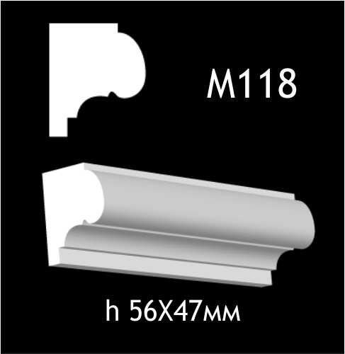 Гипсовый молдинг M118 — изображение 1