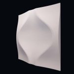3D панель из гипса  Мягкий ромб 500х500х40мм — изображение 2