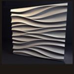 Гипсовые 3D панели из гипса ВОЛНА 500x500x30мм — изображение 4