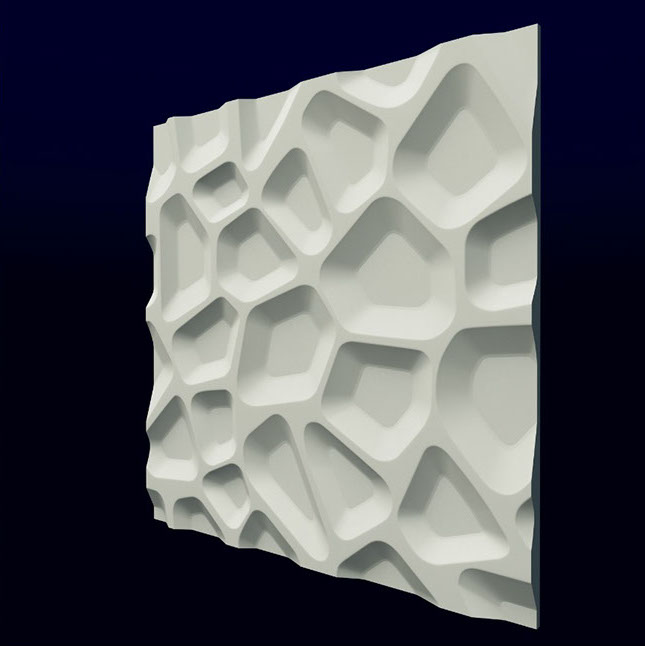 3D панель из гипса ВПАДИНЫ 500x500x20мм — изображение 2